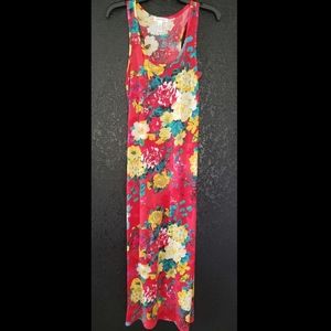 Red Floral Maxi Dress